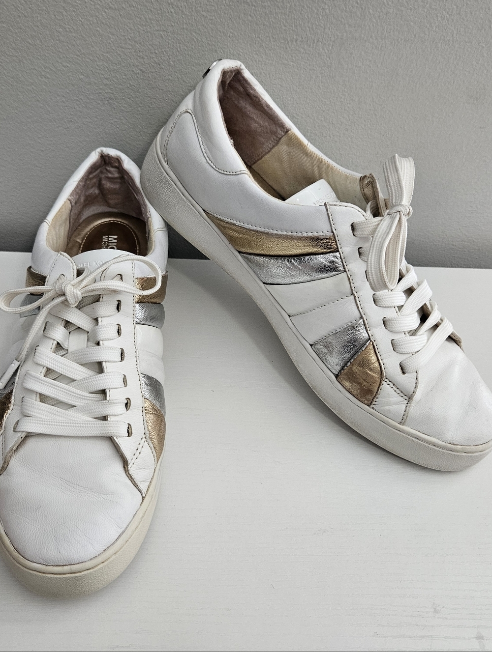 📌3for$10 Michael Kors Women's Leather Sneakers Size 9.5M